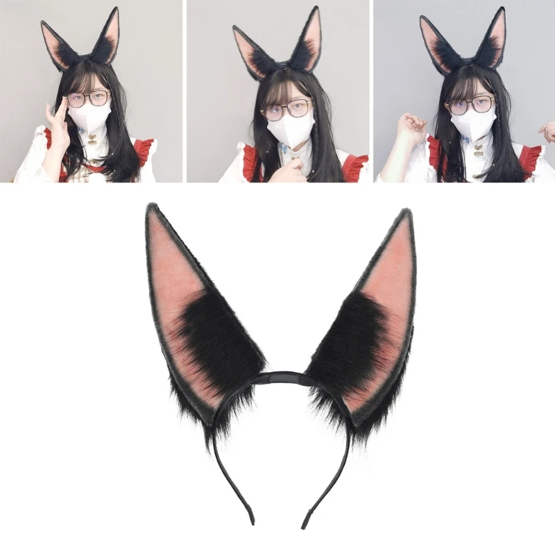 

Adult Teens Anime Character Ear Headband Girls Makeup Hairband Chargeable