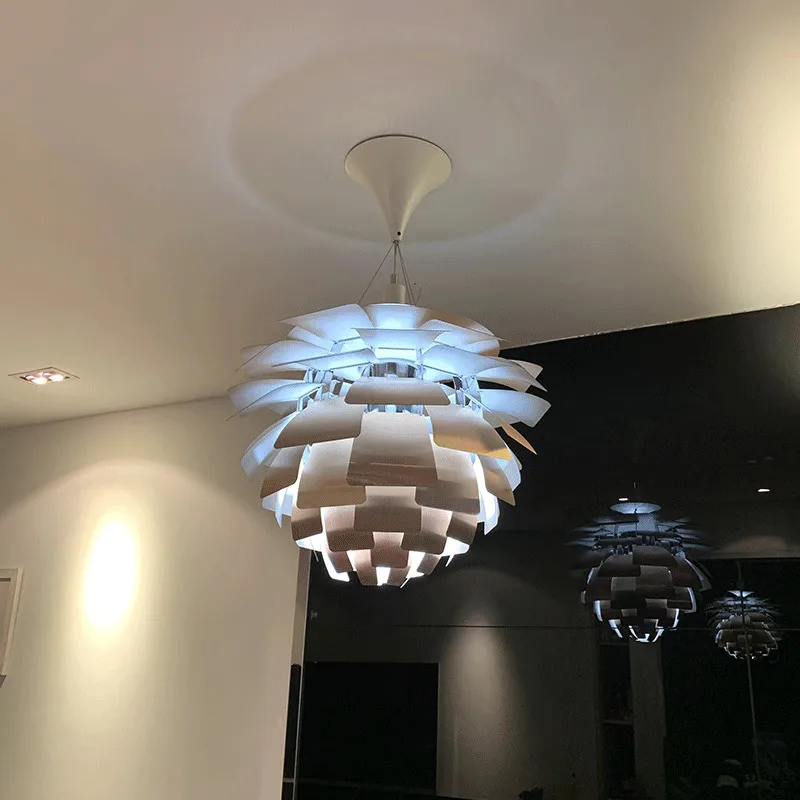

Modern LED Pinecone Pendant Lights Louis Design Chandelier Living Room Decor Home Aluminum Hanging Lamps Ph Artichoke Suspension