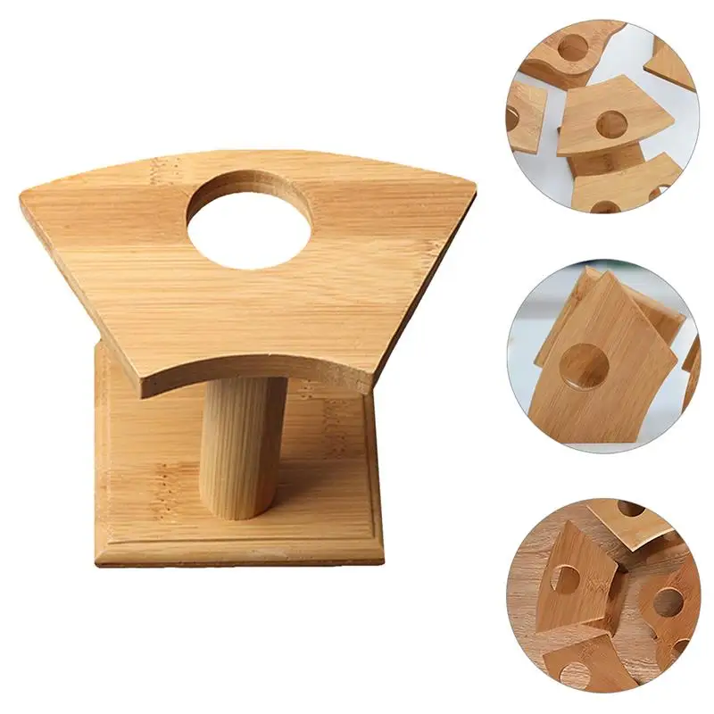 

1pc Japanese Hand Roll Bamboo Storage Rack Ice Cream Cone Holder (One Holes)