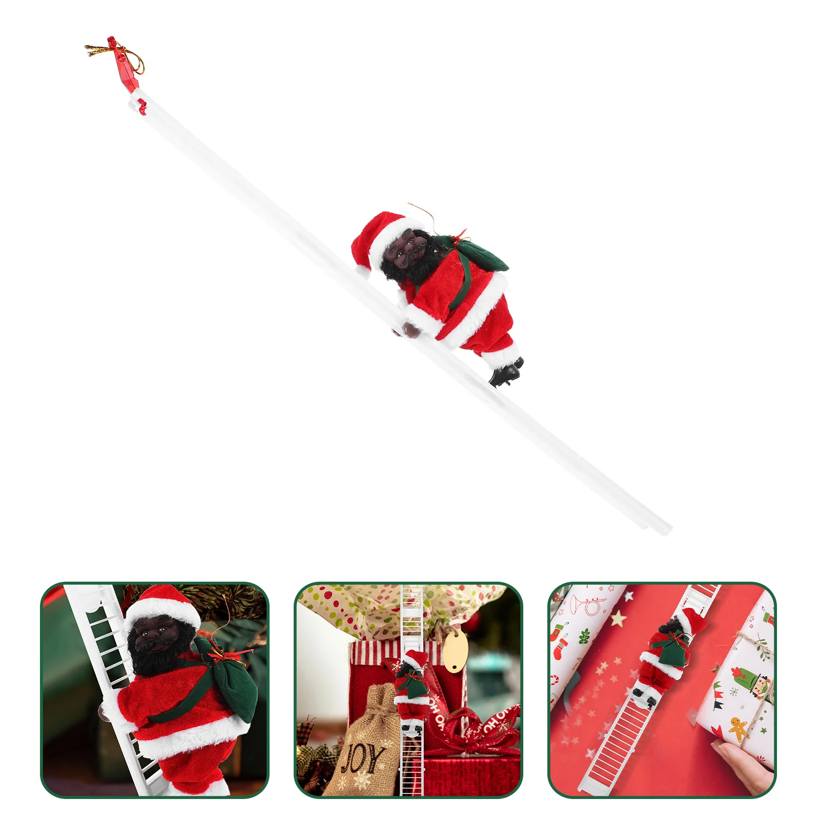 

Santa Claus Adorable Ornaments Electric Music Festival Desktop Decor Christmas Decoration Light House Decorations Home