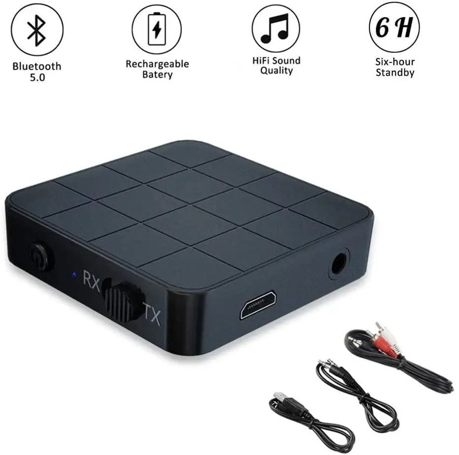 

2 in 1 Bluetooth Audio Receiver Transmitter AUX RCA 3.5MM Jack USB Stereo Wireless Receiver USB Suitable For Car Adapter