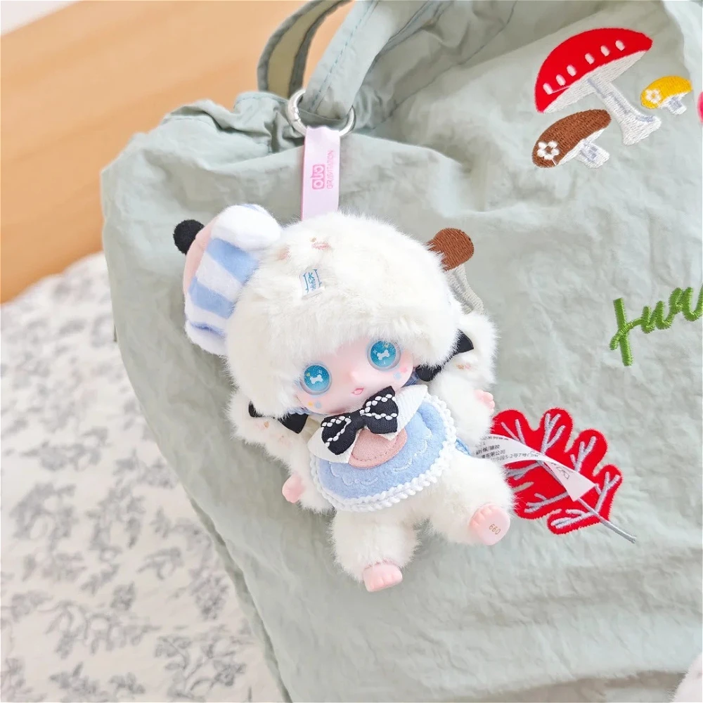 Фото Плюшевая фигурка-подвеска Keeno Fluffy Cute Ghost Series Blind Box, брелок для ключей, кавайное украшение для рабочего стола, игрушка-сюрприз в пакете, подарок №5