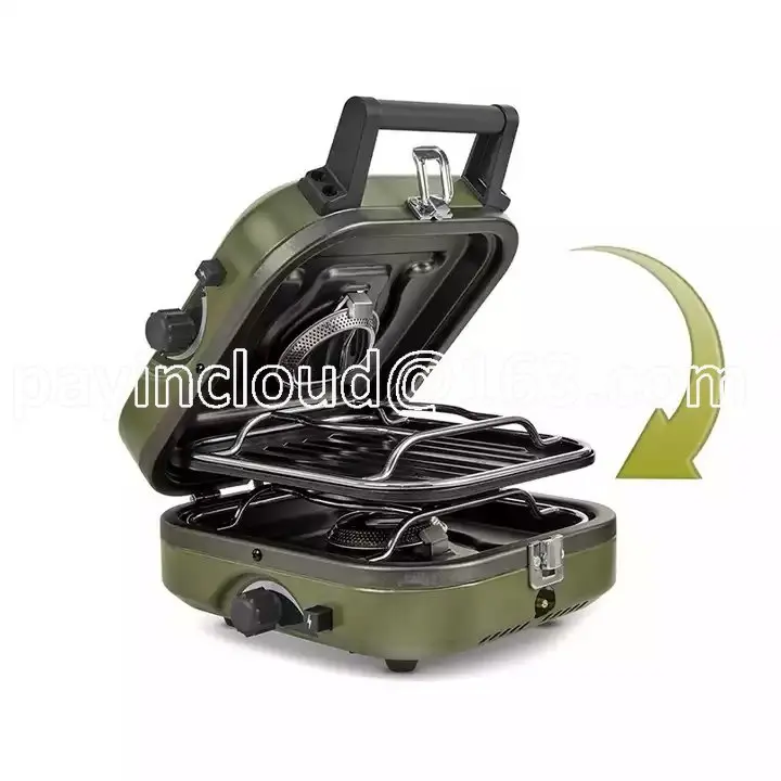

Wholesale Portable Foldable Double Burner Camping Stove Naturehike Outdoor Picnic Camping Cookware Gas Cooker