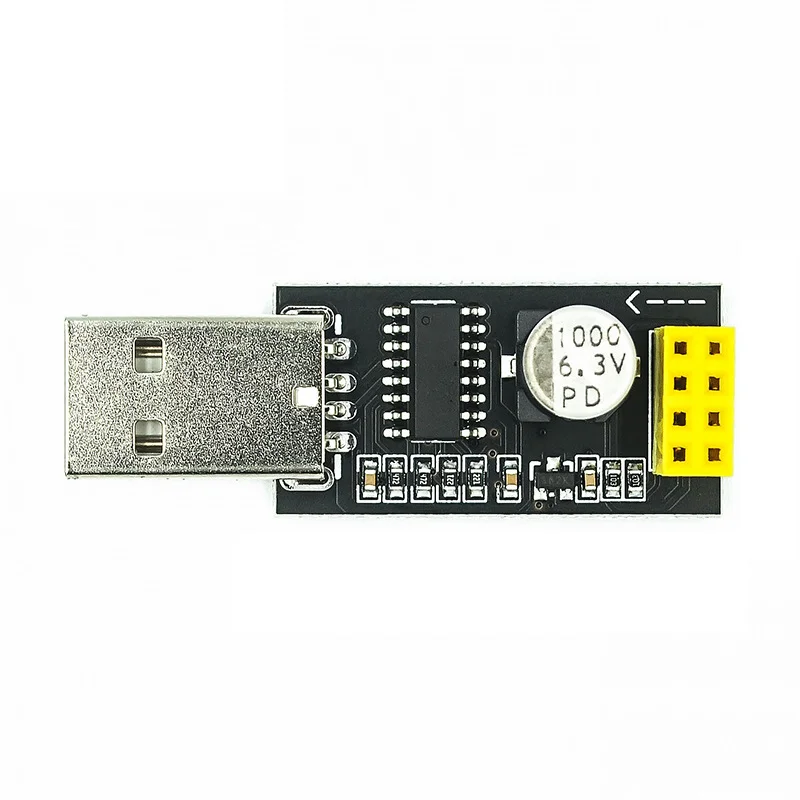 Адаптер программатора ESP01 UART GPIO0, Женский адаптер ESP8266, CH340G USB в ESP8266, последовательный беспроводной модуль для разработки Wi-Fi