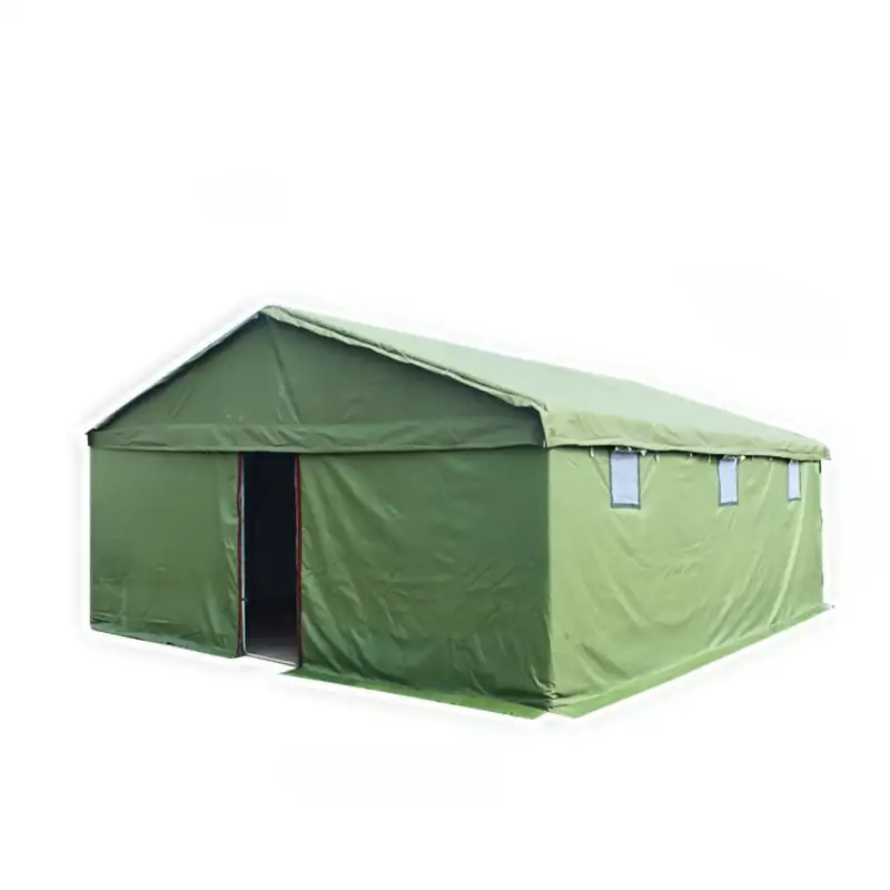 

Outdoor rainproof field warm engineering construction site construction canvas cotton tent civilian thickening disaster relief 2