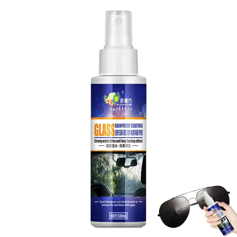 

Car Rainproof Agent 120ml Shower Door Anti Fog Spray Bathroom Accessories Waterproof Coating Agent For Vanity Mirrors Glass