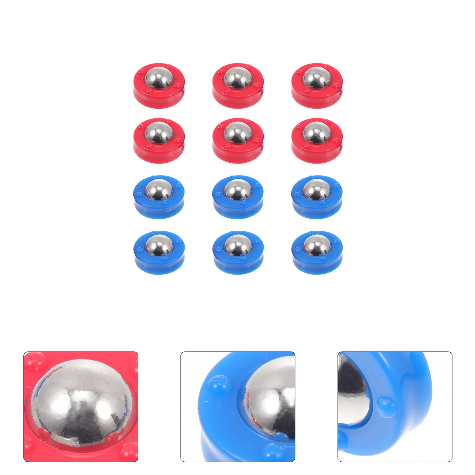 

12Pcs Funny Rolling Balls Table Soccer Game Roll Balls Table Football Game Supplies Sliding Beads Sliding Balls