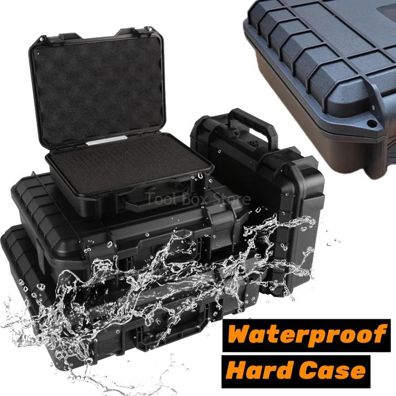 

Plastic Toolbox Waterproof Hard Carry Tool Case Safety Equipment Case Storage Box Portable Dry Tool Box Shockproof Suitcase