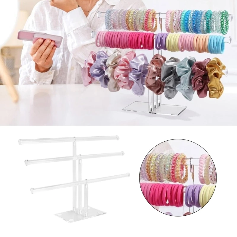 Прозрачный акриловый зажим для когтей держатель аксессуаров волос органайзер