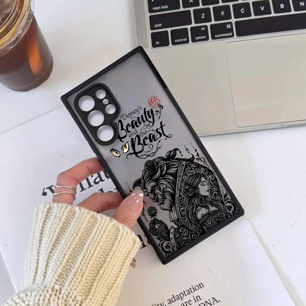 Чехол Disney Beauty And The Beast Couple для Samsung Galaxy S25 S24 S23 S22 S21 S20 Ultra Fe S10 Plus Cqoue S24Ultra Matte Covers