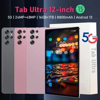 Новинка 2023, планшетофон, 12 дюймов, Android, 16 ГБ ОЗУ, 1 ТБ ПЗУ, две SIM-карты, 10 ядер, WPS, GPS, Bluetooth, телефон, сеть GPS, WPS, планшетный ПК