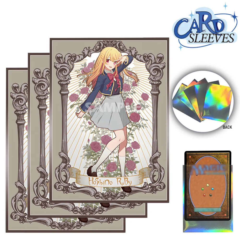 60 шт. 67x92 мм лазерные аниме карточки Мультяшные ранди для MTG/PKM верхняя загрузка