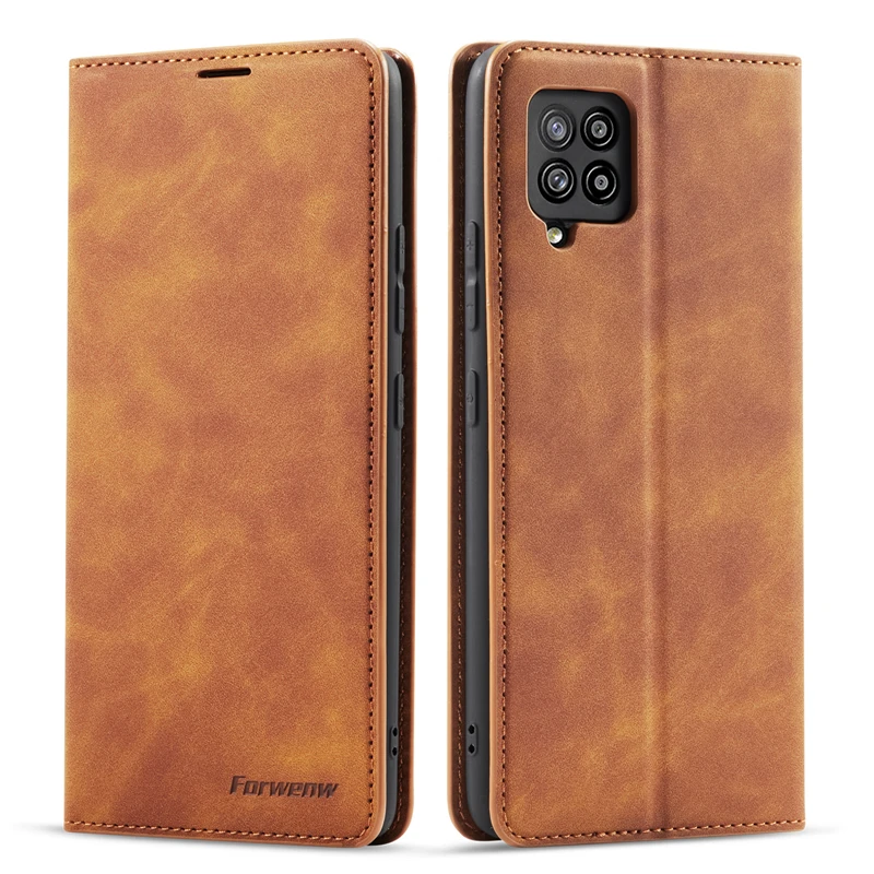 

2022 FO6 Роскошный кожаный чехол-книжка для Samsung Galaxy A72 A52 A42 A32 A12 5G A02S A01 A11 A21 A31 A41 A51 A71 4G A81 A91 A