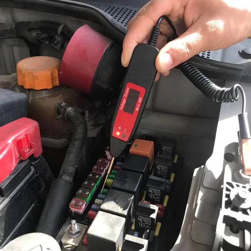 

Automotive Voltage Tester 5-36V Automotive Circuit Tester Automotive Digital Voltage Power Test Pen Probe Tester Detection Tool