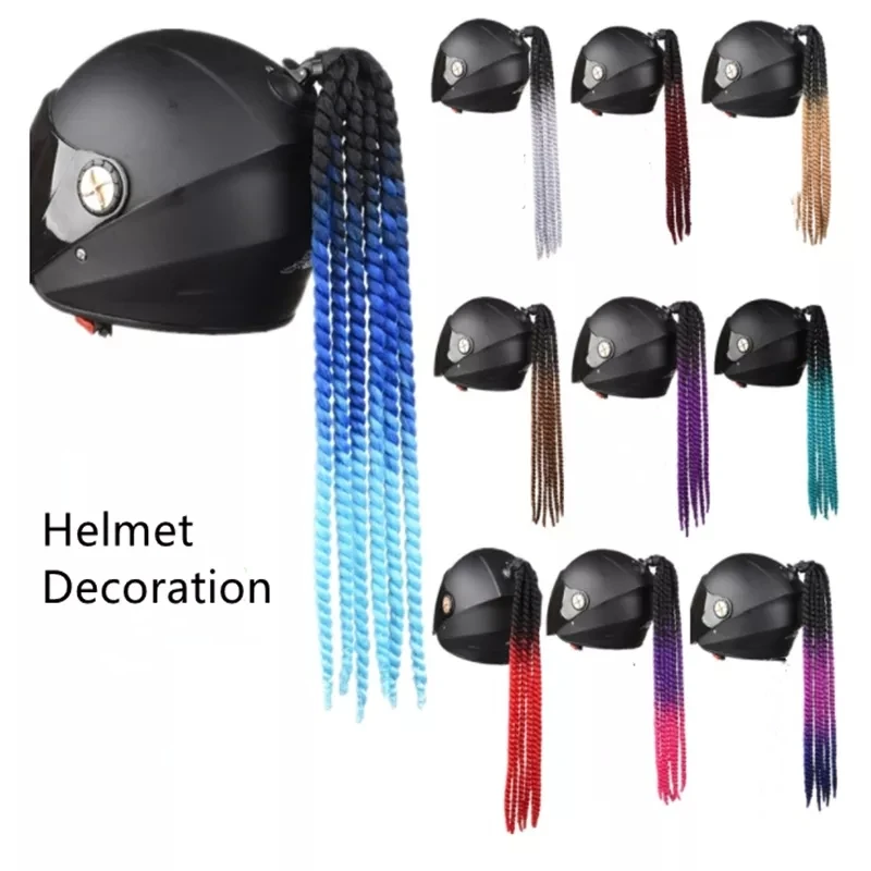 

Motorcycle Helmet Dirty Braid Ponytail Twis Braid Personality With Suction Cup for Bmw R1200Rt Rt 1200 S1000Rr S1000Xr R1200R