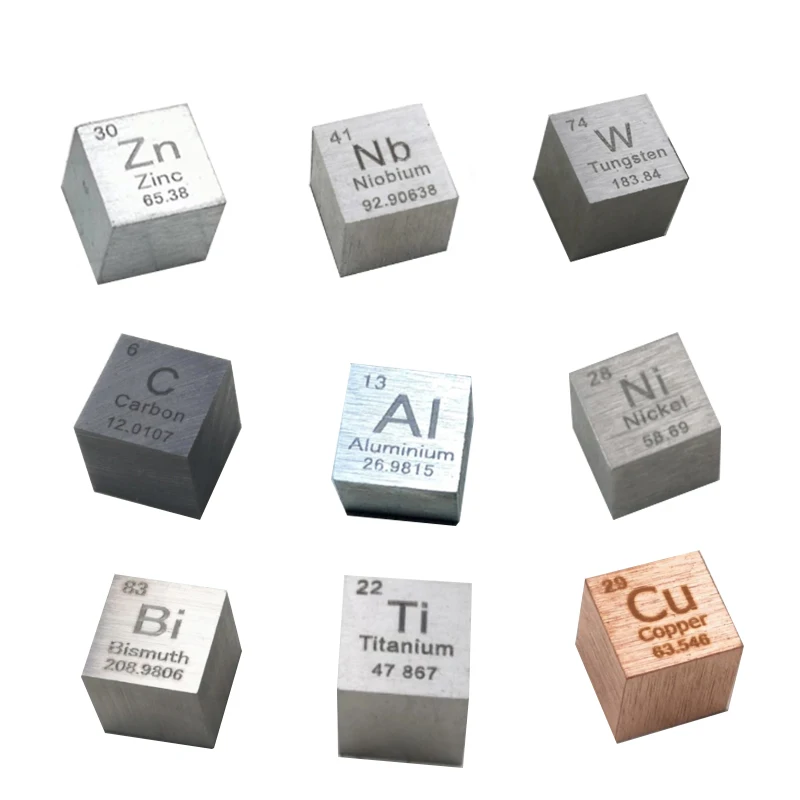 

1pc High Purity Metallic Periodic Cube Pure Cu Element Hobby Display Wonderful Collection Decoration 10*10*10mm