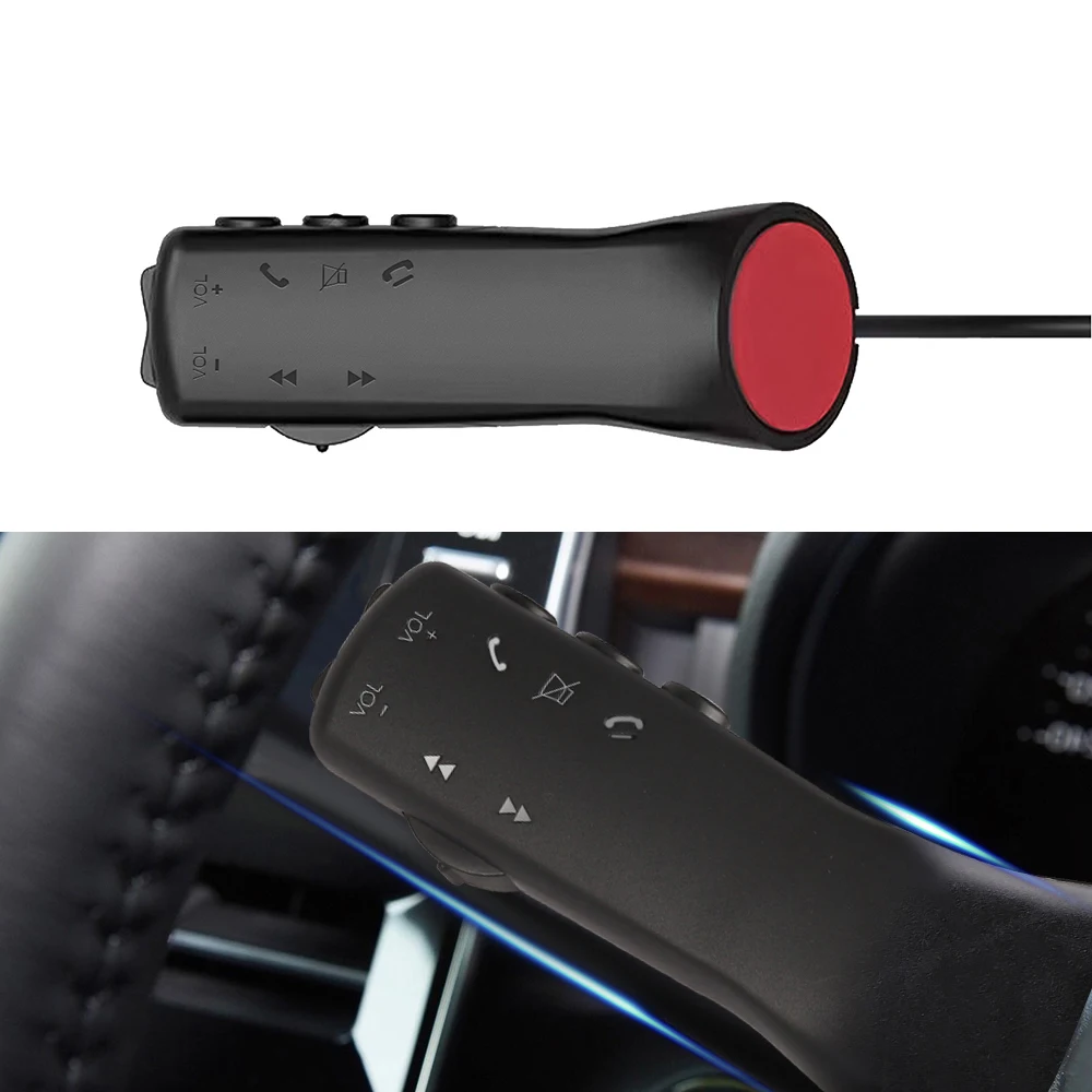 

Универсальные кнопки на рулевое колесо автомобиля, 7 клавиш, многофункциональный пульт дистанционного управления для автомобиля, аудио, GPS-навигация, DVD, Android управление