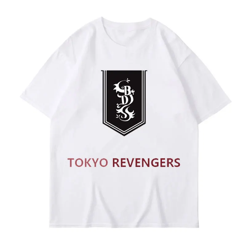 

Топ Мужской хлопковый с коротким рукавом и круглым вырезом, в японском стиле