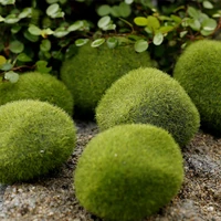 20pcs artificial green moss ball fake stone simulation plant diy decoration for shop window hotel home office plant wall decor