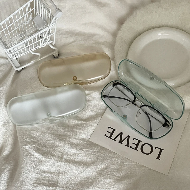 

Portable Transparent Plastic Sunglasses Case Protector Box Students Reading Glasses Case Box For Glasses Hard Sun Galsses Case