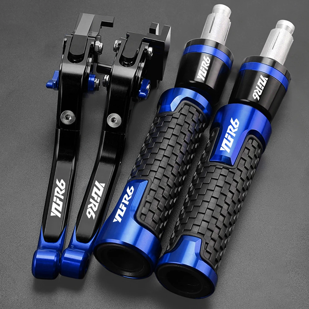 

Motorcycle Adjustable Brake Clutch Levers Hand Grips Handlebar Ends For Yamaha YZFR6 YZF R6 1999 2000 2001 2002 2003 2004 Parts