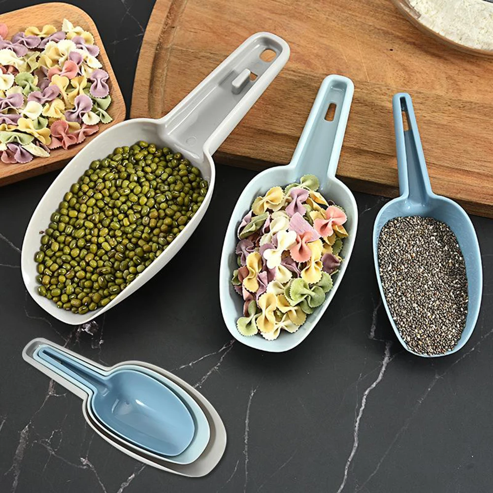 

3X Plastic Ice Sugar Scoop Set Wedding Buffet Party Bar Sweet Candy Food Scoop Multi Ice Spoon Shovel Kitchen Gadgets Flour Nut