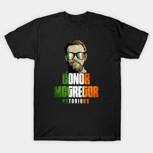 

The Notorious Conor McGregor. MMA Ireland Irish Fighter T-Shirt. Premium Cotton Short Sleeve O-Neck Mens T Shirt New S-3XL