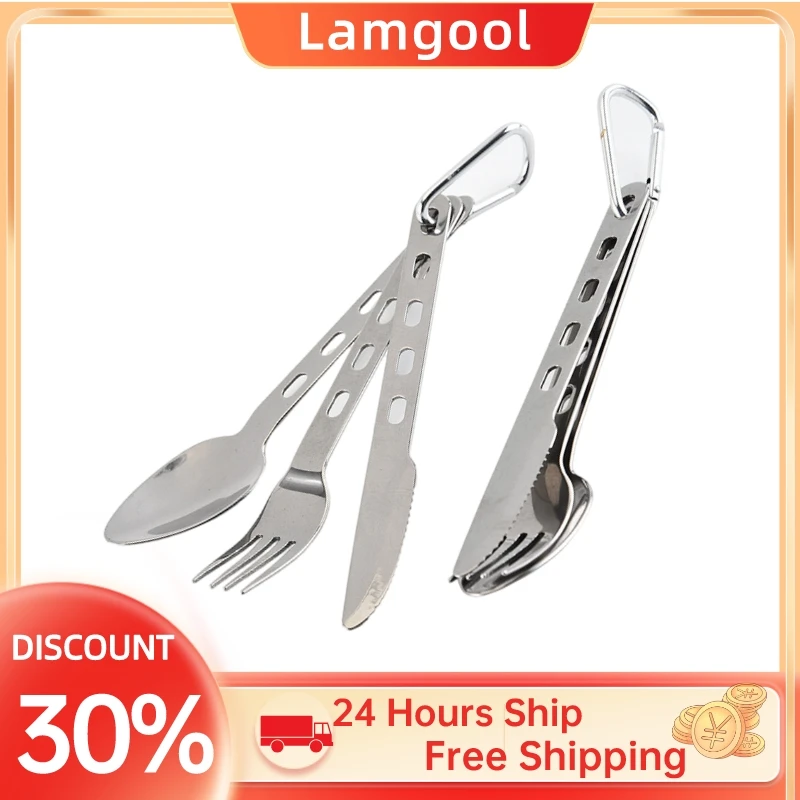 

3Pcs/set Outdoor Cutlery Titanium Cutlery Set Ultra Light Cutlery Spoon Home Travel Picnic Cutlery Set High Quality Hot Sale