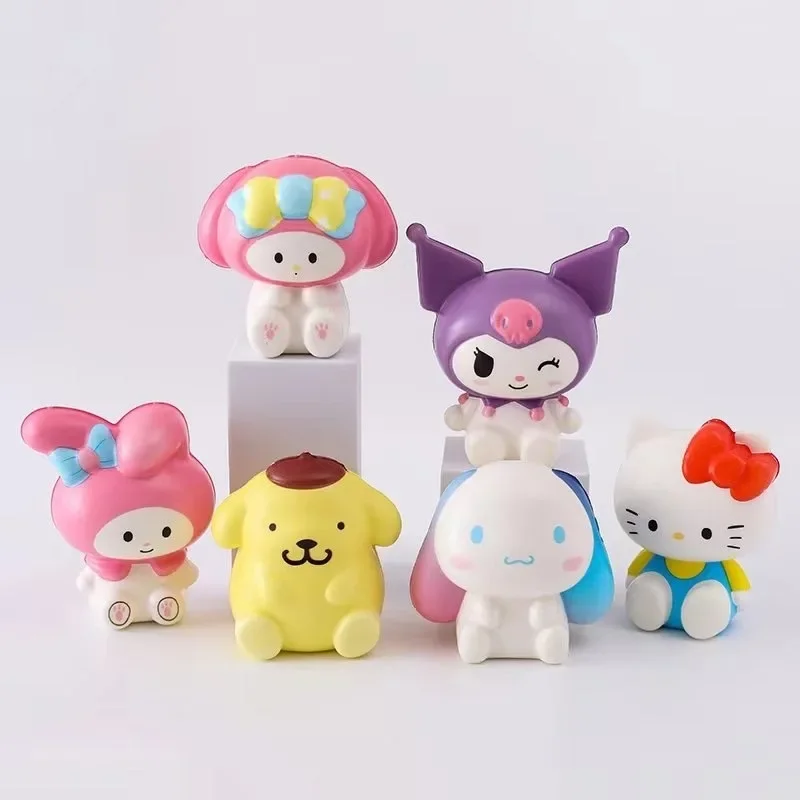 Kawaii HelloKittys Melody Kuromi Непоседающие руки милые Cinnamoroll снятие стресса мягкие аниме