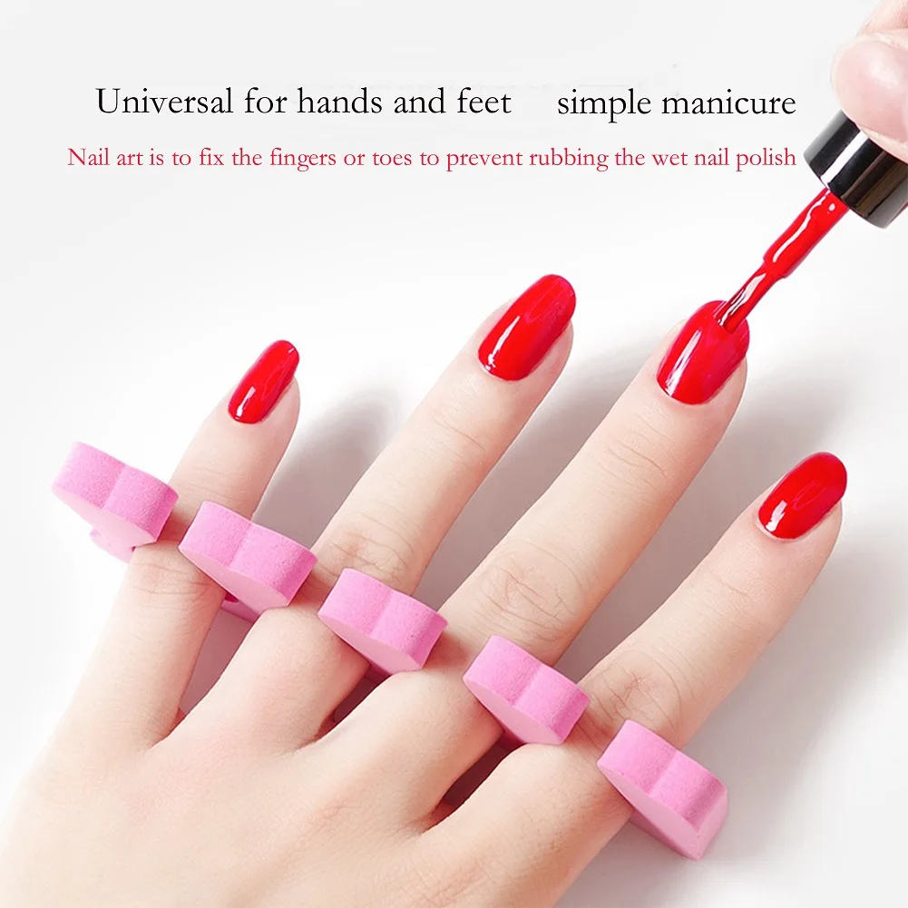 

2pcs/set Nail Art Toe Separator Foots Sponge Fingers Separators Soft Gel UV Polish Nail Salon Supplies Pedicure Manicure Tools