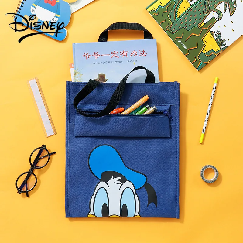 Disney Student Handbag Book Bag Document Bag Canvas Art Tutorial Supplementary Bag Fashion New Style Hand Bag