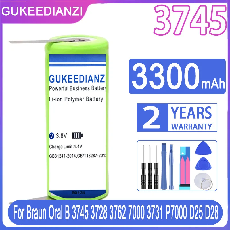 Π‘ΠΌΠ΅Π½Π½ΡΠΉ Π°ΠΊΠΊΡΠΌΡΠ»ΡΡΠΎΡ GUKEEDIANZI Π΄Π»Ρ ΡΠ»Π΅ΠΊΡΡΠΈΡΠ΅ΡΠΊΠΎΠΉ Π·ΡΠ±Π½ΠΎΠΉ ΡΠ΅ΡΠΊΠΈ Braun Oral B 7000 3731 P7000 D25 D28 3745 3728 3762 1,2 Π² 42 ΠΌΠΌ X 17 ΠΌΠΌ Π‘ΠΌΠ΅Π½Π½ΡΠΉ Π°ΠΊΠΊΡΠΌΡΠ»ΡΡΠΎΡ GUKEEDIANZI Π΄Π»Ρ ΡΠ»Π΅ΠΊΡΡΠΈΡΠ΅ΡΠΊΠΎΠΉ Π·ΡΠ±Π½ΠΎΠΉ ΡΠ΅ΡΠΊΠΈ Braun Oral B 7000 3731 P7000 D25 D28 3745 3728 3762 1,2 Π² 42 ΠΌΠΌ X 17 ΠΌΠΌ