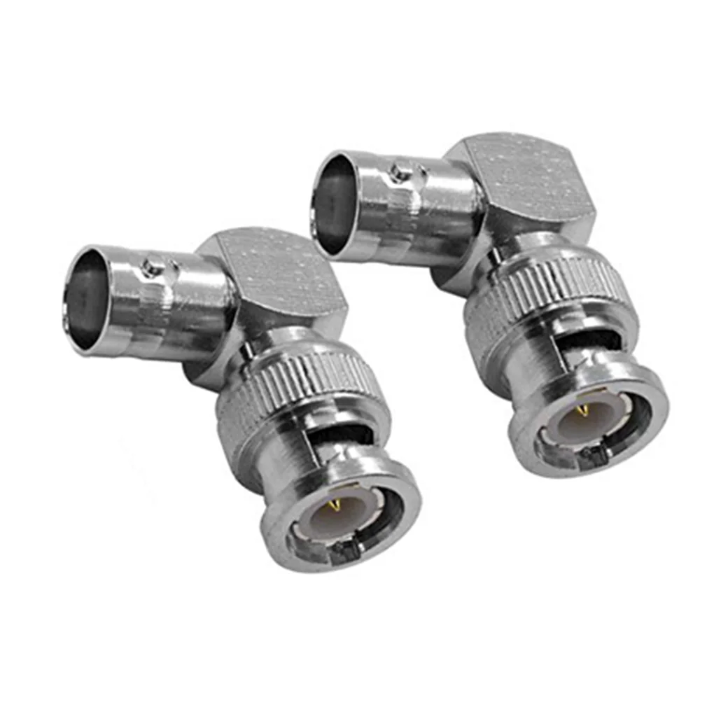 

10PCS/Set BNC Right Angle Adapter Male to Female BNC Female to Male Elbow Connector RF Coaxial Cable Adapter