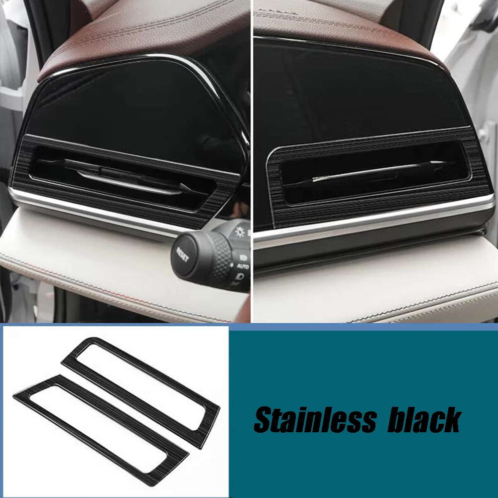

Stainless Car Left Right Air Conditioner Outlet AC Vent Decor Sticker Cover For Geely Monjaro XingYue L 2021-2023 Accessories