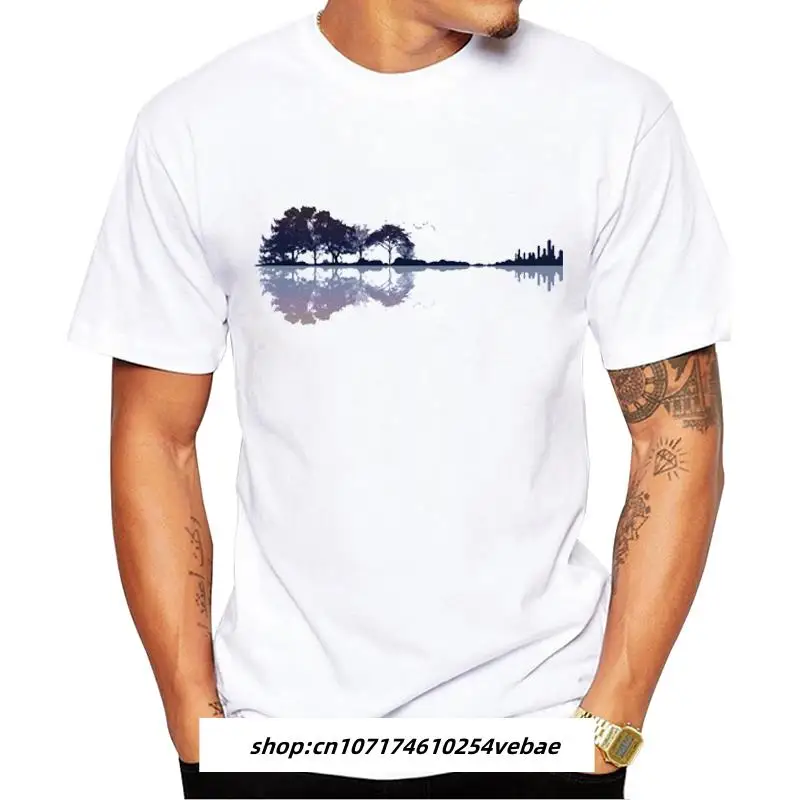 

TEEHUB Nature Guitar Men T-Shirt Fashion Creative Guitar Printed Tshirts O-Neck Short Sleeve Cool Tops Funny Tees