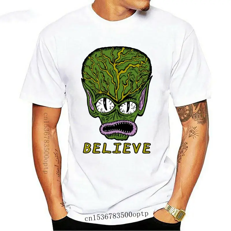 

Camiseta de moda para hombre, camisetas с рисунком Alien, camisetas de algodón de хлопок, одежда для рисования