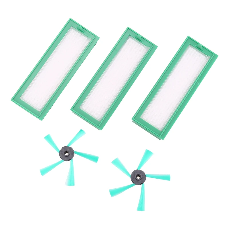 Набор аксессуаров для вакуумных роботов Vorwerk Kobold VR200 и VR300 — 3 фильтра HEPA 2 боковых