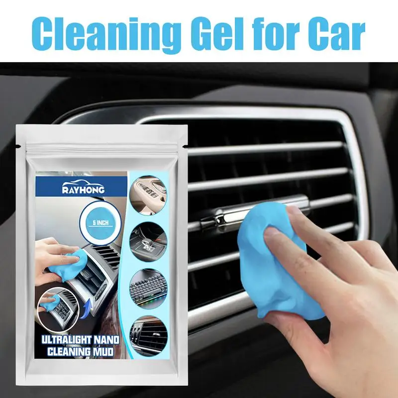 

Car Cleaning Gel Reusable Cleaning Gel For Car Detailing Putty Car Vent Cleaner Durable Auto Vent Magic Dust Remover Glue