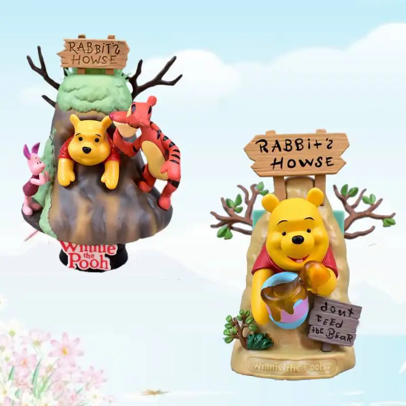 Винни Пух Тигра Эль Осел Алиса Медведь Панто Свинья Иа Сцена Орнамент ручной