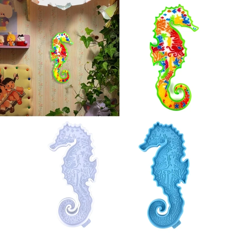 

Stereo Wall Hanging Silicone Mould Valentine's Seahorse Decor Mold DIY Desktop Ornaments Pendant Epoxy Resin Mold