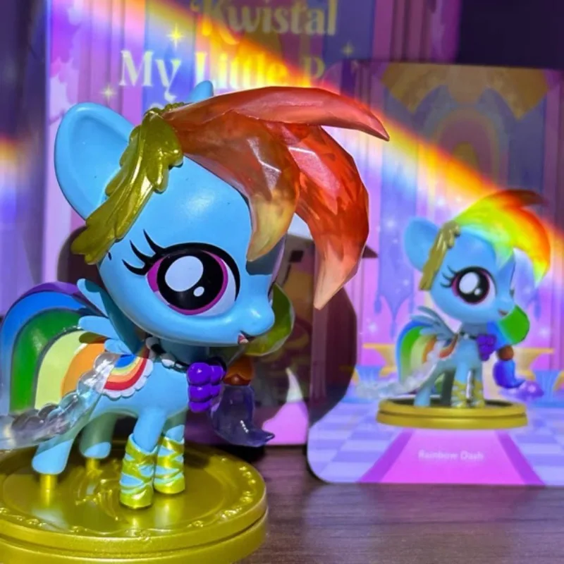Фото Оригинальная коллекционная фигурка My Little Pony Kwistal Fwenz Series Blind Box Toy V2 V3, загадочная коробка, кавайная фигурка, коллекционная модель, подарок-сюрприз №2