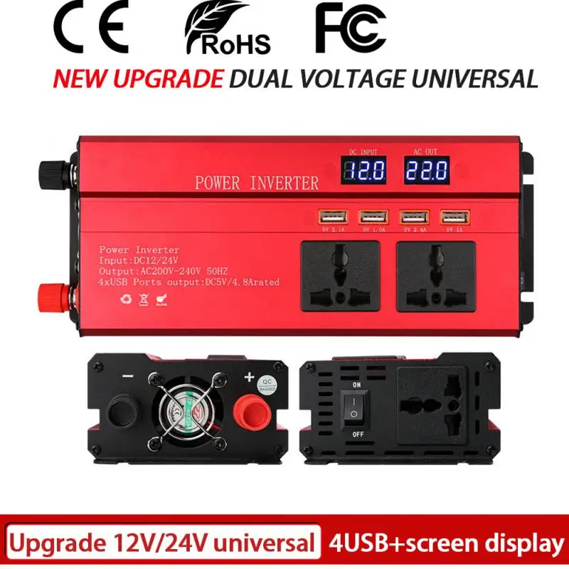 

Инвертор 12 В 220 В чистый синус 12 в чистый синусоидальный инвертор 12 В 220 В инвертор 12 В 220 В чистый синус 4000 Вт постоянный ток в Переменный Напр...