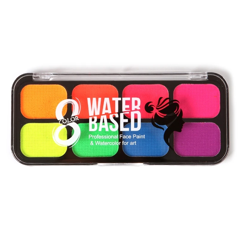 

Water Activated Eyeliner Retro Graphic Hydra Eye Liner Makeup UV Glow Fluorescent Color Neon Face Body Painting 8 Color