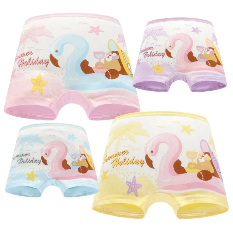 

4pcs Girls Cartoon Boxes Children Cotton Underwear Cute Printing Panties Kids Short Panties Girl Underpants Briefs Size 2T-10T