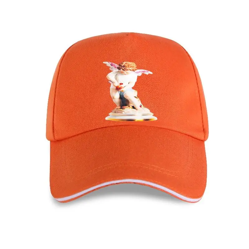 

new cap hat Cupid Angel Printed Baseball Cap Men Women Sureme Summer 2021 HipHop Couples 100% Cotton Men Black/White