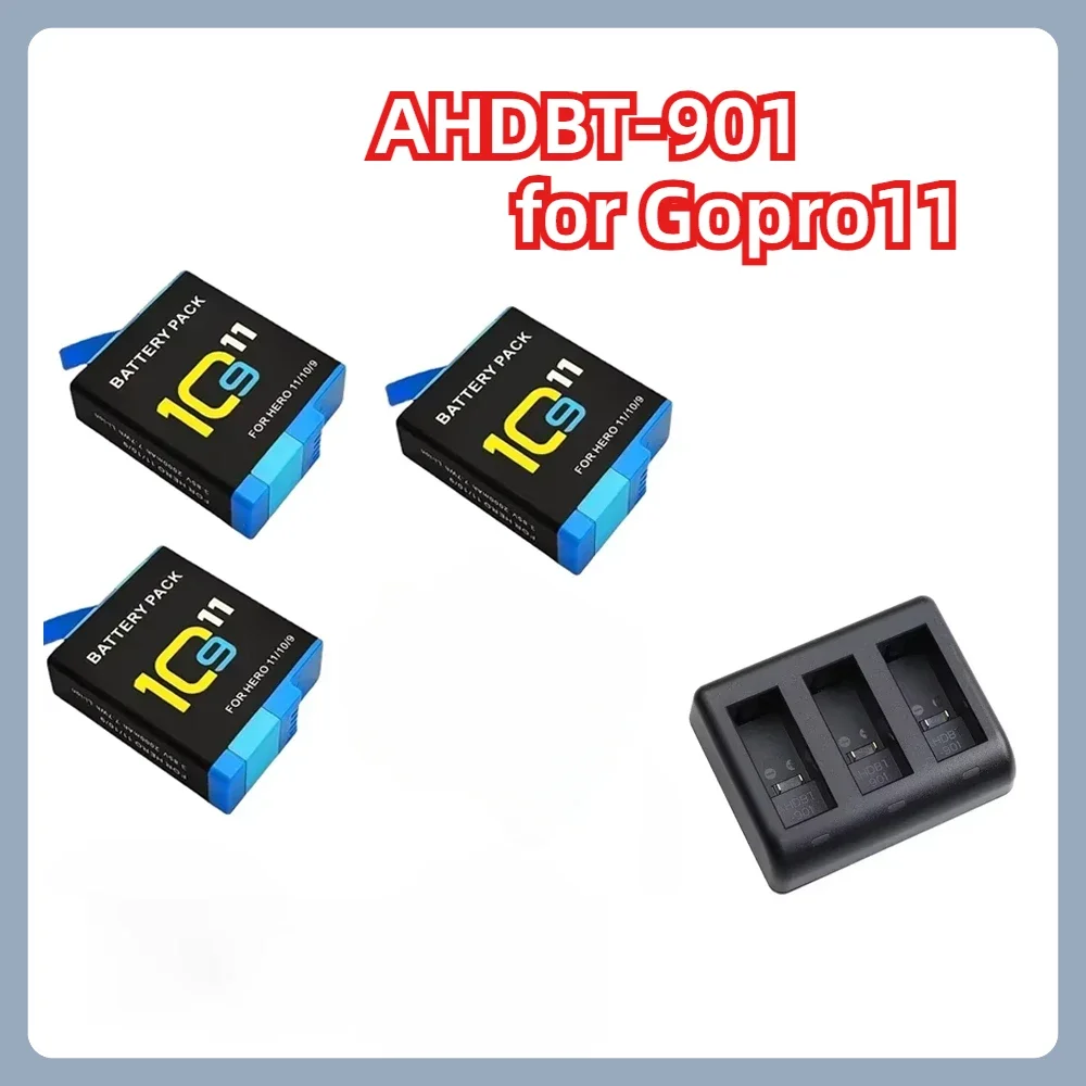 Аккумулятор AHDBT-901 для камеры Gopro 11 HERO11 10 9