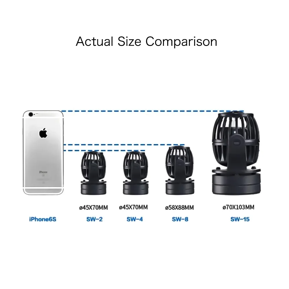 Jebao Jecod SW Series Wave Pump 24815 Wireless Sync Super Magnetic 360° °   Поток для аквариума с коралловыми рифами в пресной и морской воде (art.: 3920cd91d25bd) - 3920cd91d25bd