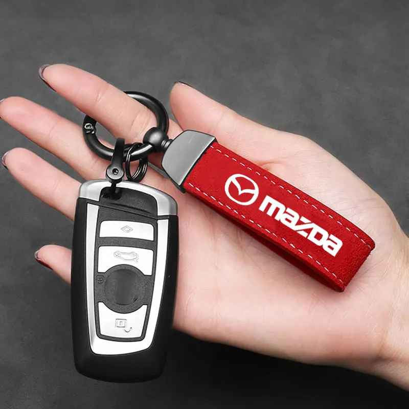 

Car Keychain Horseshoe buckle Men Women Personality For Mazda 3 bk bl bj bn 323 Axela Atenza CX-3 CX-4 CX5 CX-7 CX-9 Accessories