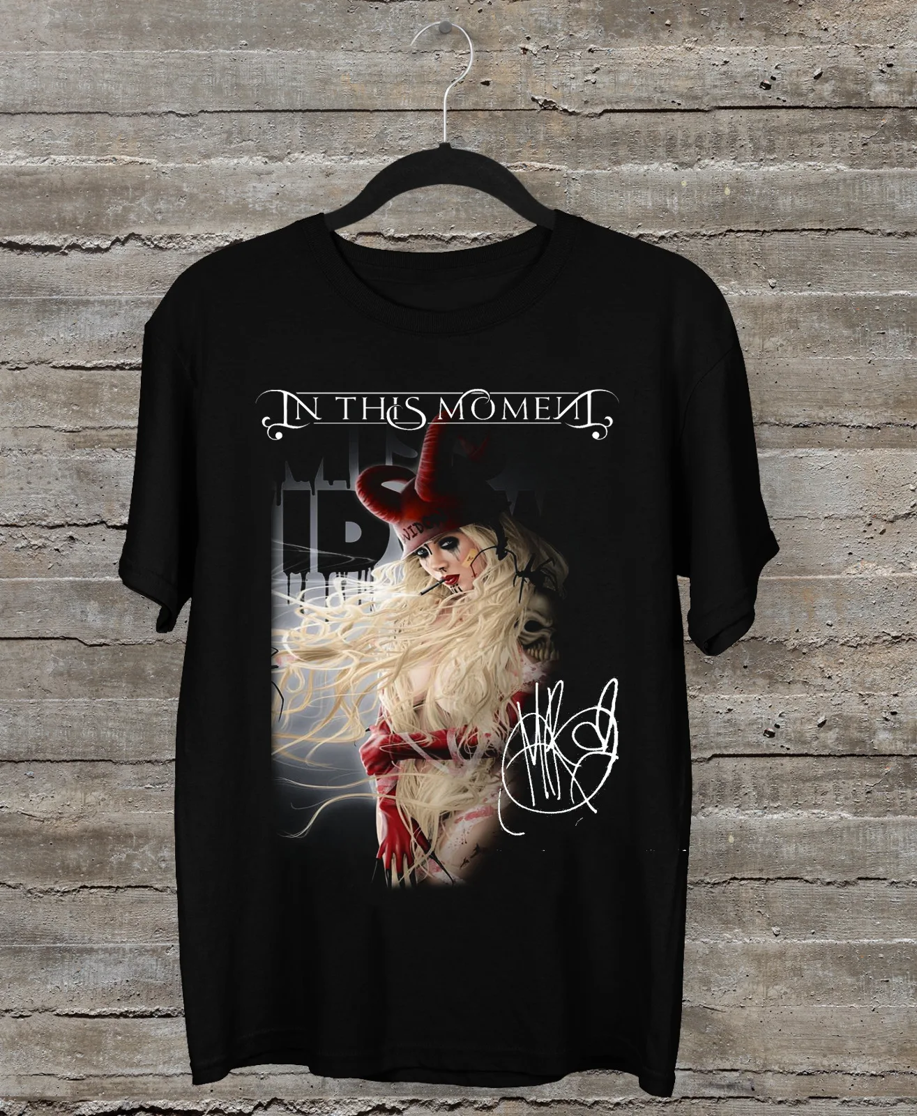 In This Moment Band Подарок с короткими рукавами для фанатов Черная футболка S-2345XL