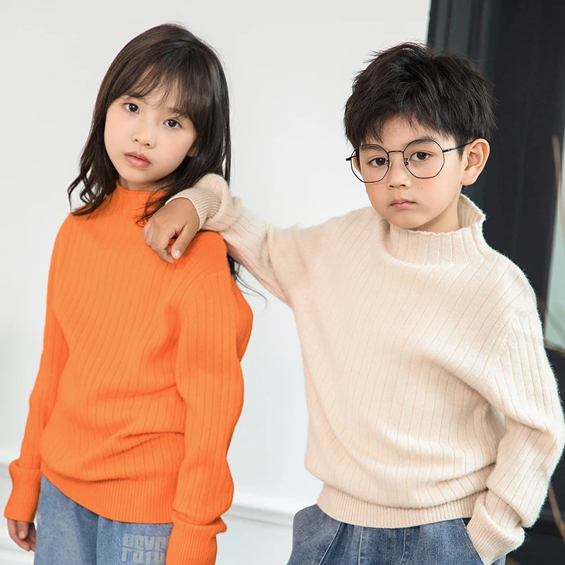 

Новый модный детский кашемировый свитер Lafarvie Ins, вязаная верхняя одежда, водолазка для девочек и мальчиков, предназначенная для китайского старинного шутливого человека
